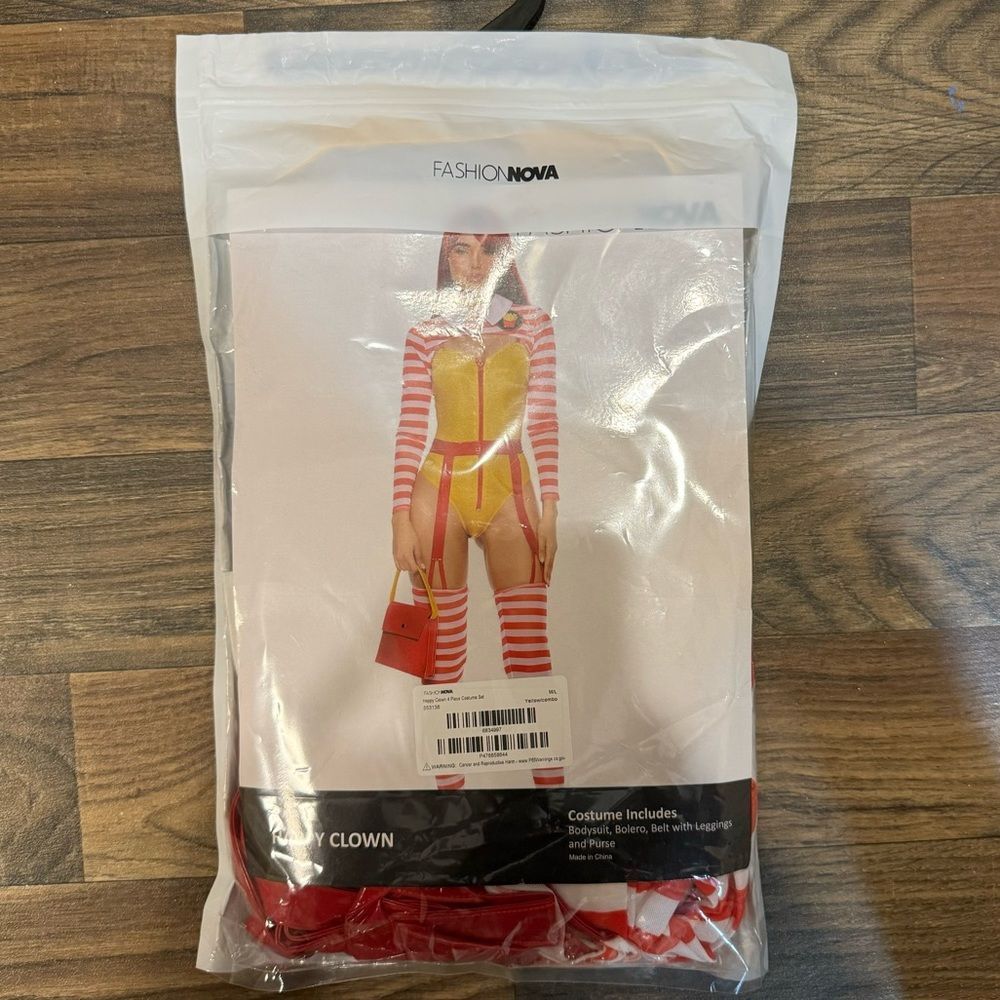 FN Happy Clown 4 Piece Costume Set